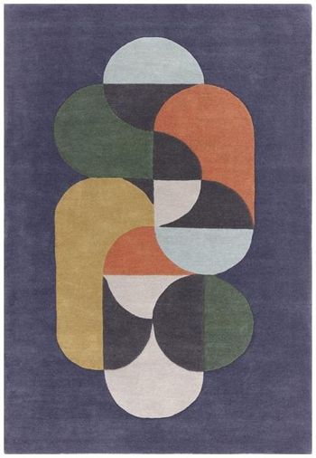 Matrix Statement 91 Navy Rug - Sizes Available