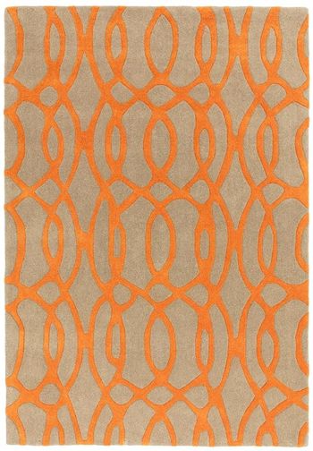 Matrix Wire 37 Orange Rug - Sizes Available