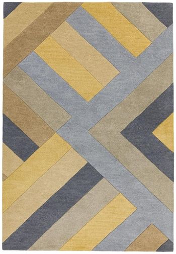Reef Big Zig RF02 Ochre Grey Runner - 66cm x 200cm