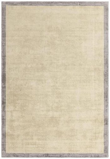 Blade Border 07 Putty Silver Rug - Sizes Available