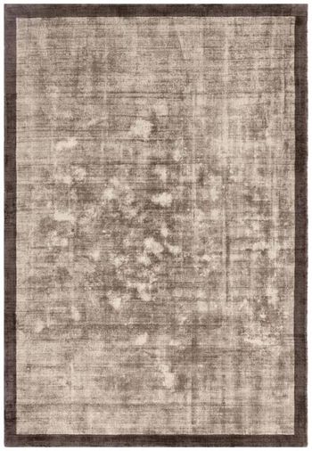 Blade Border 09 Charcoal Moleskin Rug - Sizes Available