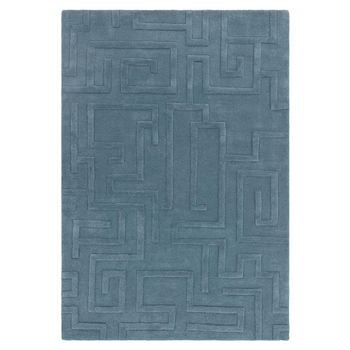 Maze Teal Rug - Sizes Available