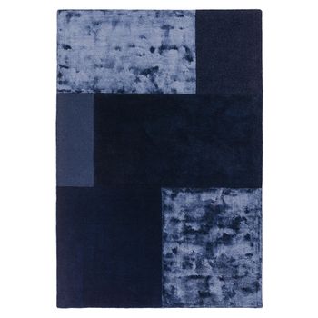 Tate Tonal Textures Navy Rug - Sizes Available