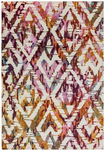 Easy Amelie Diamond Multi Colour Rug - Sizes Available