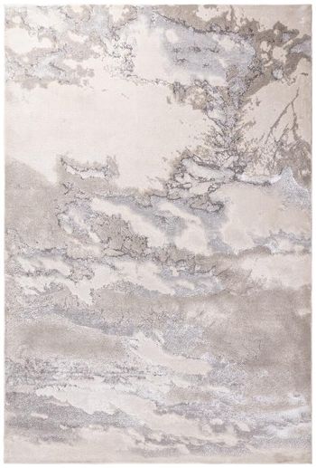 Easy Aurora Cloud Grey and Silver Rug - Sizes Available