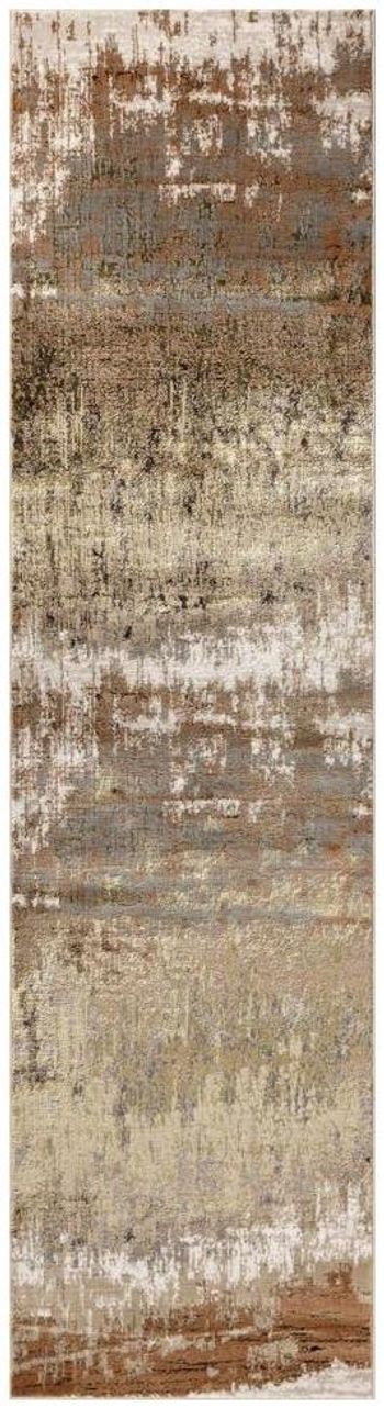Aurora Dune Yellow and Gold Brown Runner - 60cm x 240cm