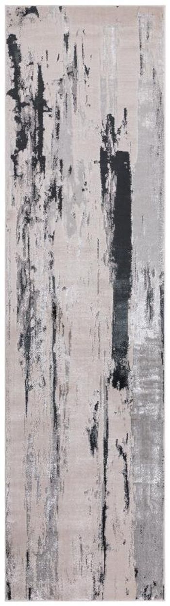 Aurora Glacier Grey and Silver Runner - 66cm x 240cm