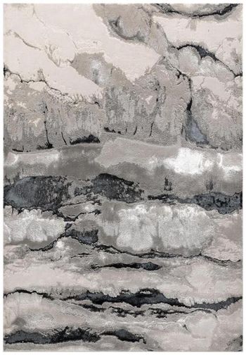 Aurora Quartz Grey and Silver Rug - Sizes Available