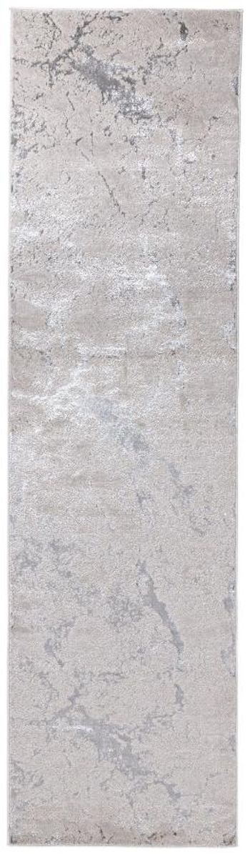 Aurora Solar Grey and Silver Runner - 66cm x 240cm