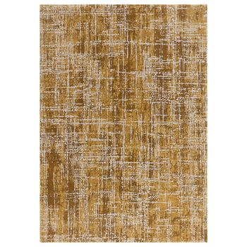 Kuza Abstract Gold Rug - Sizes Available