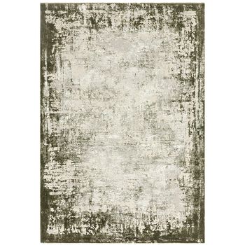 Easy Kuza Border Green Rug - Sizes Available