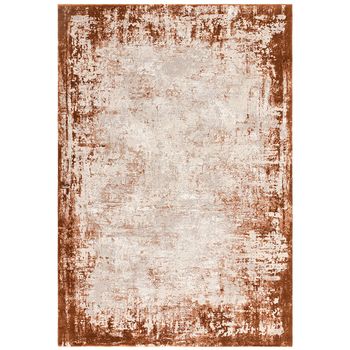 Kuza Border Terracotta Rug - Sizes Available