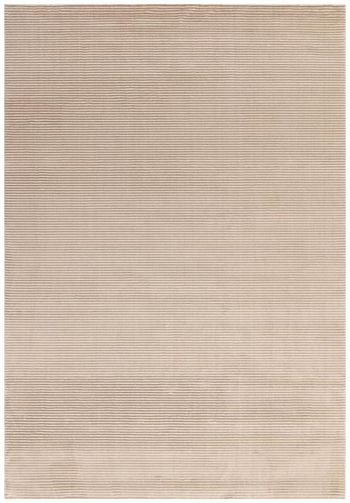Kuza Plain Stripe Beige Rug - 120cm x 170cm