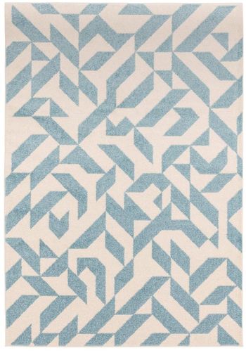 Muse Shapes Blue Rug - Sizes Available