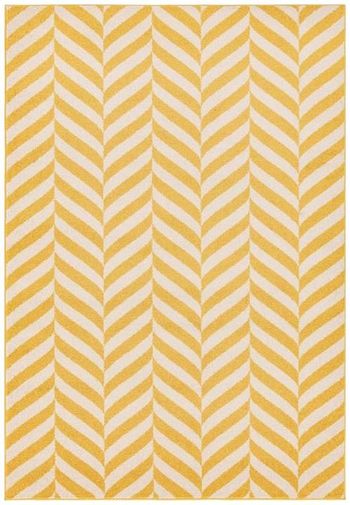 Muse Stripe Yellow Rug - Sizes Available