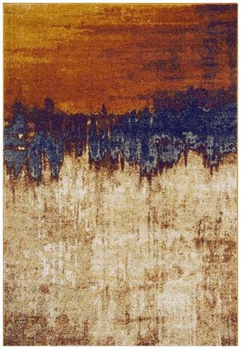 Nova Distress Orange Rug - Sizes Available