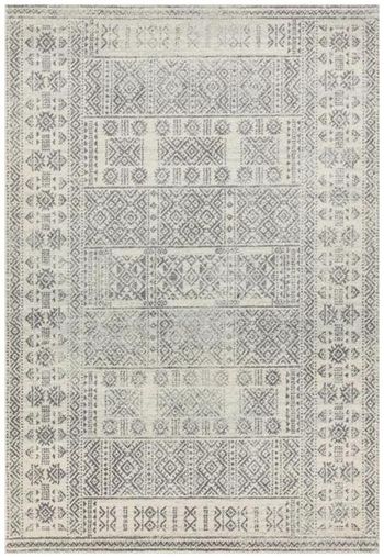 Nova Tribal Grey and Silver Rug - Sizes Available