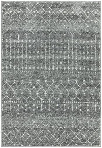 Nova Dark Grey and Silver Rug - Sizes Available