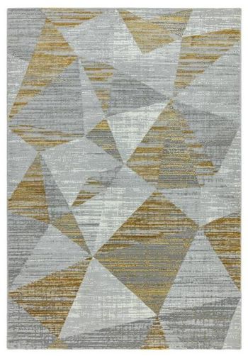 Orion Blocks Yellow Rug - Sizes Available
