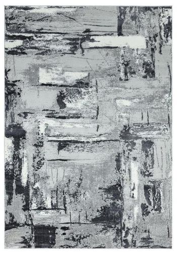 Orion Grey and Silver Rug - 80cm x 150cm