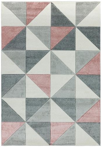 Sketch Cubic Pink Rug - Sizes Available