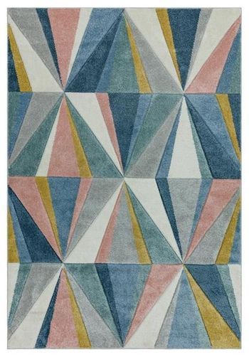 Sketch Diamond Multi Colour Rug - 80cm x 150cm