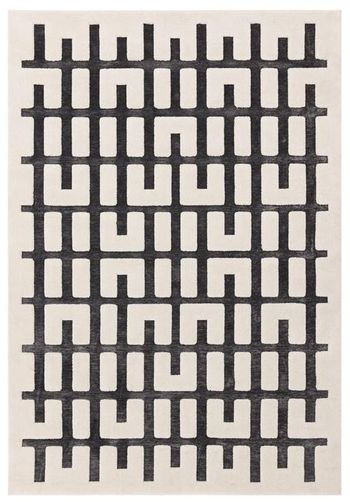 Valley Junction Charcoal and Ivory Rug - 120cm x 170cm
