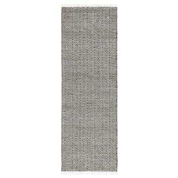 Ives Black and White Runner - 66cm x 200cm