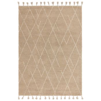 Nepal Linear Sand and Cream Rug - Sizes Available