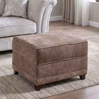 Weston Fabric Storage Footstool - Colours Available