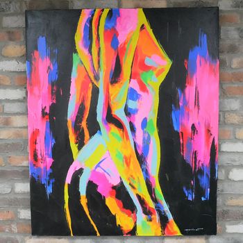 Hand Painting Canvas Wall Art Black