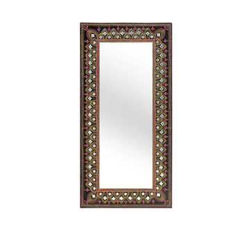 Lecce Black Painted Wooden Wall Mirror