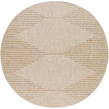 Eagean Brown Round Rug - EAG2419 - 160cm x 160cm