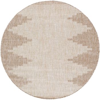 Eagean Brown Round Rug - EAG2421 - 160cm x 160cm