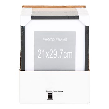 Marbella 25cm x 35cm Frame Display Black Glass Black and Natural