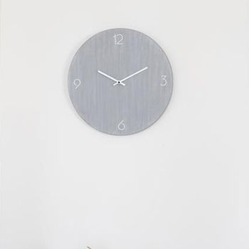 Ravenna Light Grey Wood Wall Round Clock