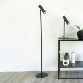 Yacolt Black Metal Floor Lamp