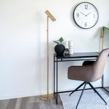 Yacolt Brass Metal Floor Lamp