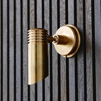 Bragi Outdoor Brass Wall Lamp
