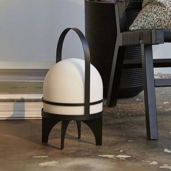 Buto Portable Lamp LED Black Metal