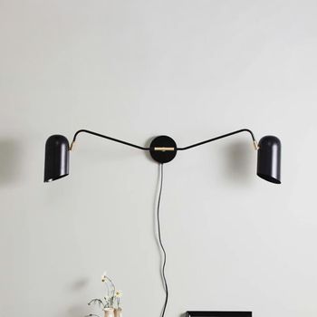 Eris Black Wall Lamp