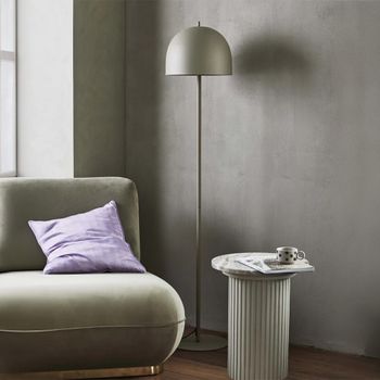 Glow Matt Beige Metal Floor Lamp