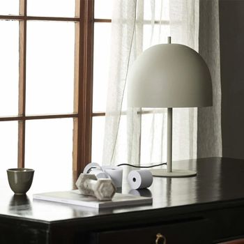 Glow Matt Beige Metal Table Lamp