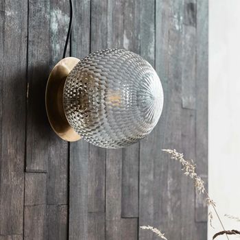 Zeus Outdoor Gold Wall Lamp