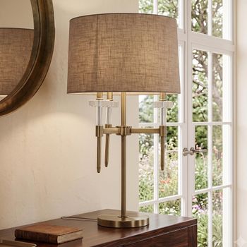 Josie Brushed Gold Metal Table Lamp