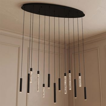 Oxley Bronze Metal Large Chandelier