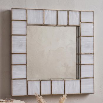 Luma Antique Brass Glass and Metal Wall Lamp