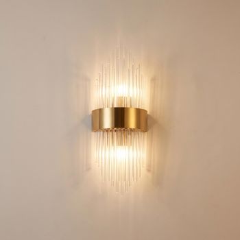Penelope Glass and Gold Wall Lamp