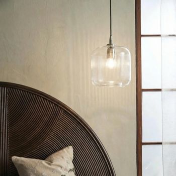 Bright Clear Metal Hanging Lamp