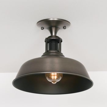 Brushed Silver Metal Ceiling Light